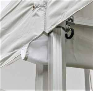 TENTino Okap pro nůžkový párty stan 4 m Barva opláštění: 11A - ČERNÁ