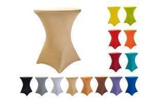 TENTino Elastický ubrus na koktejlový bistro stůl 70 cm VÍCE BAREV Barva: ŠAMPAŇ