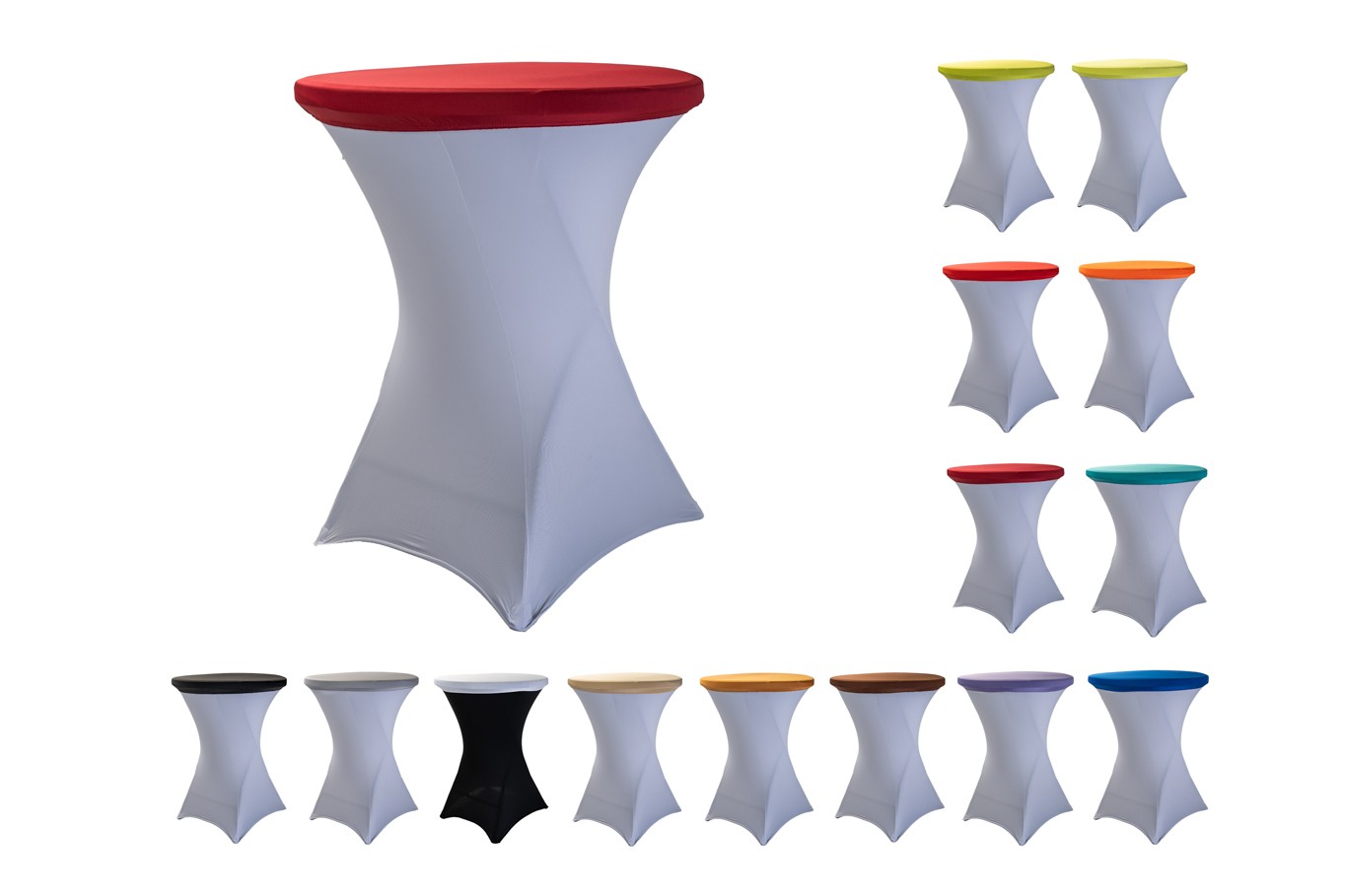 TENTino Elastická čepice na desku bistro stolu 70 cm VÍCE BAREV Barva: VÍNOVÁ