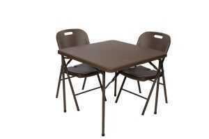 TENTino Zahradní set RATTAN - STŮL 86x86 + 2x ŽIDLE