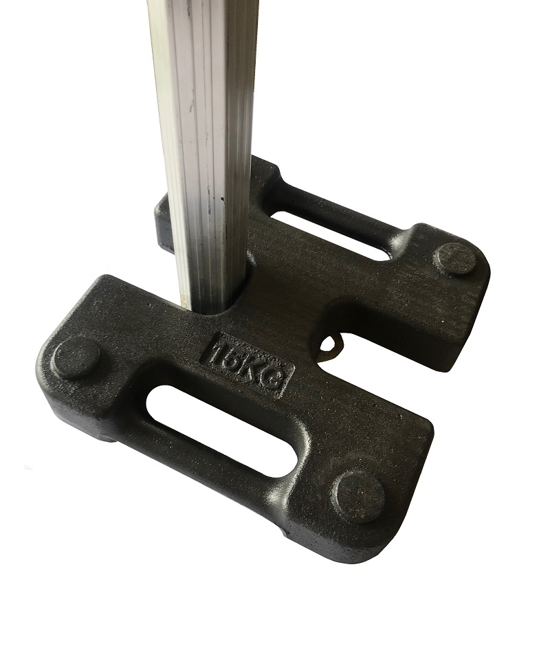 Ocelové 15 kg závaží pro zatížení párty stanu