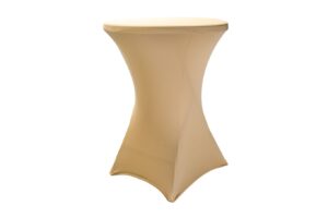 TENTino Elastický ubrus EXTREME na koktejlový bistro stůl 70-80 cm VÍCE BAREV Barva ubrusu: ŠAMPAŇ / CHAMPAGNE