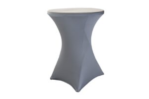 TENTino Elastický ubrus EXTREME na koktejlový bistro stůl 70-80 cm VÍCE BAREV Barva ubrusu: SVĚTLE ŠEDÁ / SILVER