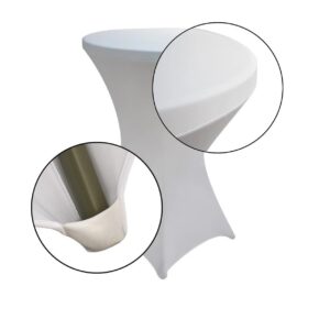 TENTino Elastický ubrus EXTREME na koktejlový bistro stůl 70-80 cm VÍCE BAREV Barva ubrusu: SVĚTLE MODRÁ / SKY BLUE