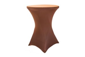 TENTino Elastický ubrus EXTREME na koktejlový bistro stůl 70-80 cm VÍCE BAREV Barva ubrusu: ČOKOLÁDOVÁ HNĚDÁ / CHOCOLATE