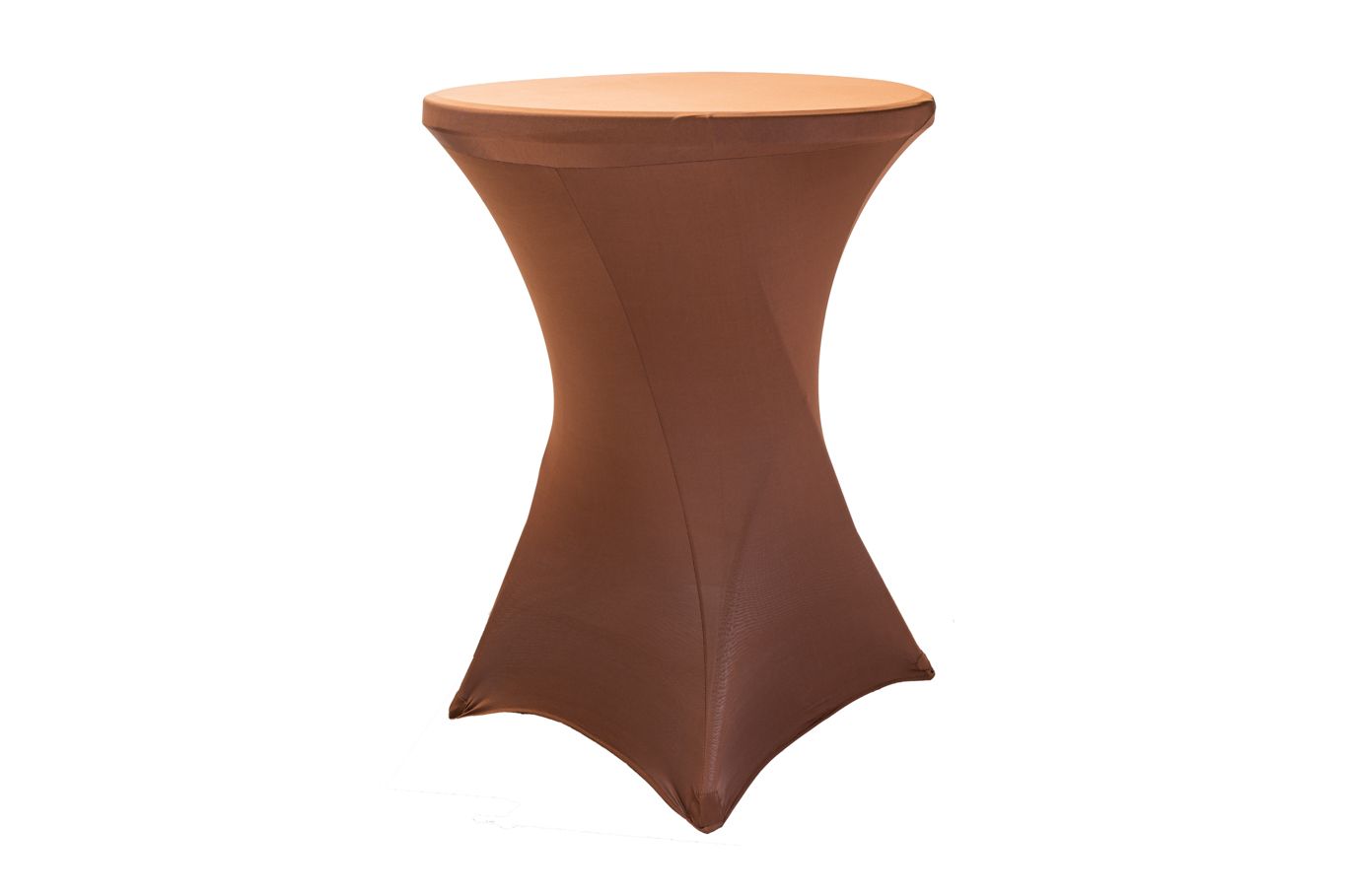 TENTino Elastický ubrus EXTREME na koktejlový bistro stůl 70-80 cm VÍCE BAREV Barva ubrusu: ČOKOLÁDOVÁ HNĚDÁ / CHOCOLATE