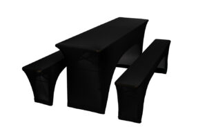 TENTino Elastický potah EXTREME na pivní set 220x50 - 220x70 cm Barva ubrusu: ČERNÁ / BLACK