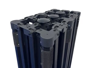 TENTino Konstrukce nůžkového párty stanu BIG HEXAGON BLACK 3x6 m bez opláštění