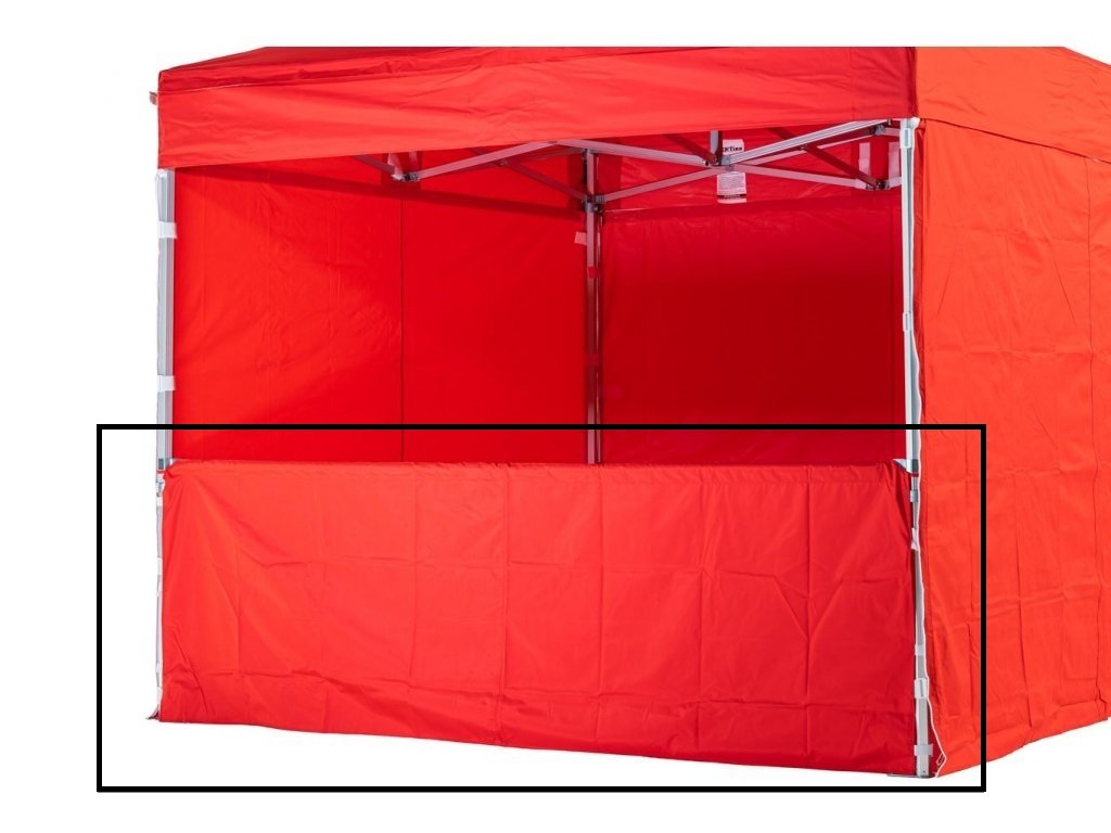 TENTino Polobočnice 4 metry POUZE LÁTKA Barva opláštění: 6A - ORANŽOVÁ