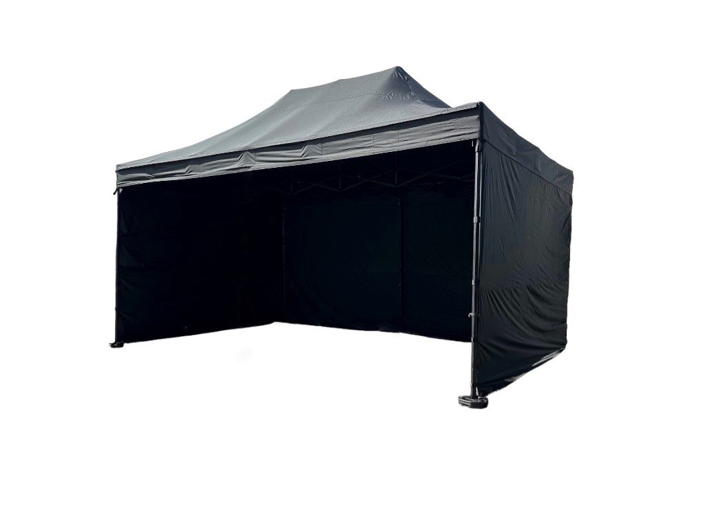 Nůžkový párty stan 4x6 m /5 noh TENTino BIG HEXAGON EXTREME Barva opláštění: 10B - SVĚTLE HNĚDÁ