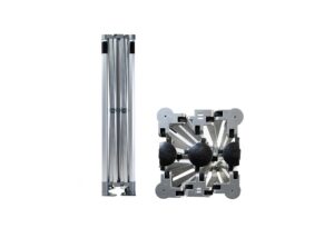 TENTino Konstrukce nůžkového párty stanu GABLED 4x4 m bez opláštění