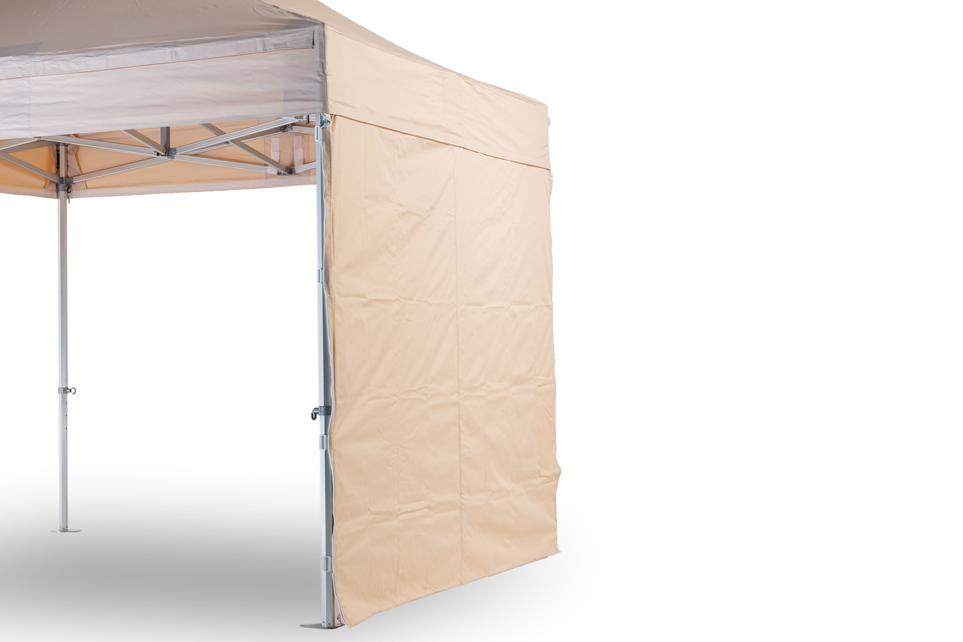 TENTino BOČNÍ PLACHTA 450 gsm- 6 m na 4x6 m Barva opláštění: 3A - BÉŽOVÁ