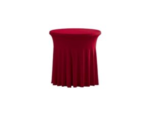 TENTino Elastický ubrus SKIRTING na kavárenský nízký stůl 80 cm VÍCE BAREV Barva ubrusu: VÍNOVÁ / CLARET