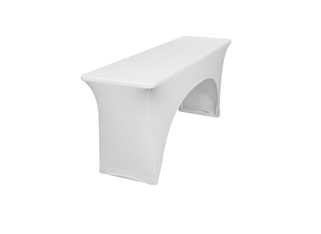 TENTino Elastický potah STANDARD na pivní stůl 220x50 - 220x70 cm Barva ubrusu: BÍLÁ / WHITE