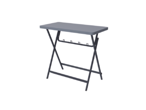 ZOWN Profesionální skládací barový stolek 122 × 61 cm s háčky na kabelky