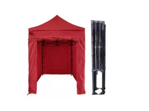 TENTino Nůžkový párty stan 2x2 m STEEL HEXAGON Barva opláštění (Zvolte variantu): 7A - ČERVENÁ