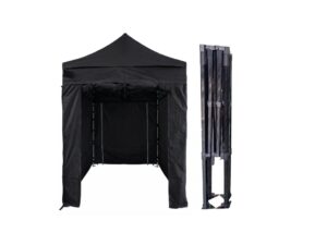 TENTino Nůžkový párty stan 2x2 m STEEL HEXAGON Barva opláštění (Zvolte variantu): 11A - ČERNÁ