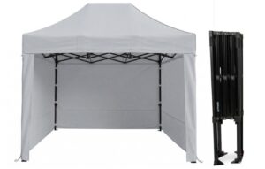 TENTino Nůžkový párty stan 2x3 m STEEL HEXAGON Barva opláštění (Zvolte variantu): 5A - ŠEDÁ