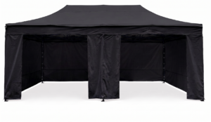 TENTino OPLÁŠTĚNÍ NA 4x8 m STEEL HEXAGON Barva opláštění (Zvolte variantu): 11A - ČERNÁ