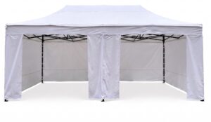 TENTino OPLÁŠTĚNÍ NA 4x8 m STEEL HEXAGON Barva opláštění (Zvolte variantu): 1A - BÍLÁ