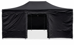 TENTino OPLÁŠTĚNÍ NA 4x6 m / 8 noh STEEL HEXAGON Barva opláštění (Zvolte variantu): 11A - ČERNÁ