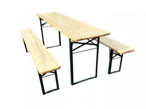 TENTino Profi pivní zahradní set PINIE 200x70 cm - STŮL + 2x LAVICE