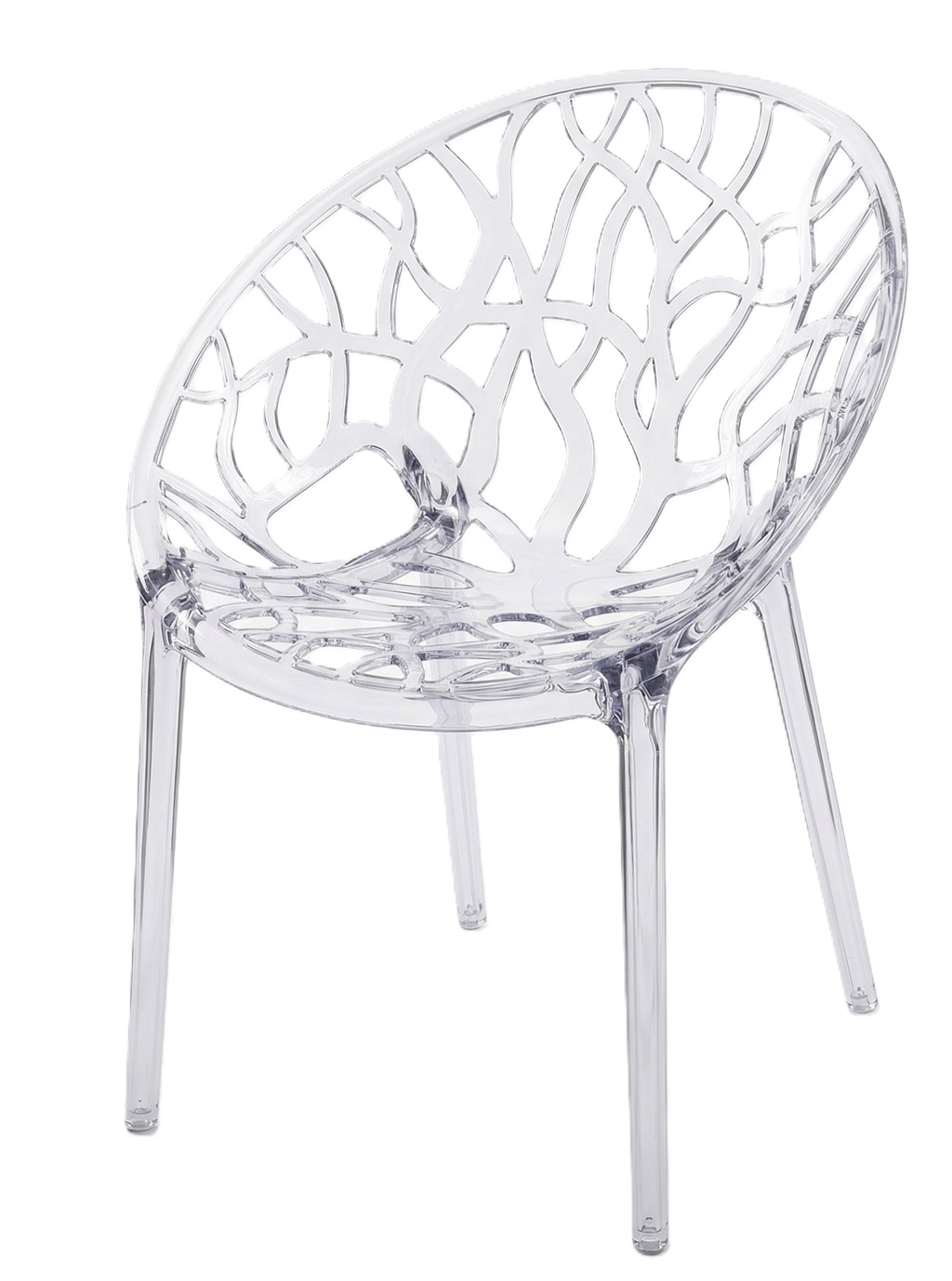 TENTino Designová židle CRYSTAL TRANSPARENT