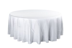Ubrus k zemi na kulatý stůl průměr 200 cm Barva ubrusu: BÍLÁ / WHITE